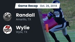 Recap: Randall  vs. Wylie  2018