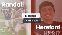 Matchup: Randall  vs. Hereford  2019