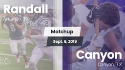 Matchup: Randall  vs. Canyon  2019