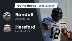 Recap: Randall  vs. Hereford  2019