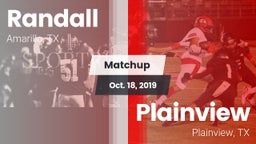 Matchup: Randall  vs. Plainview  2019
