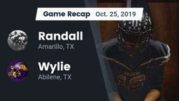 Recap: Randall  vs. Wylie  2019
