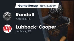 Recap: Randall  vs. Lubbock-Cooper  2019