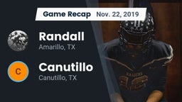 Recap: Randall  vs. Canutillo  2019