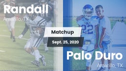 Matchup: Randall  vs. Palo Duro  2020