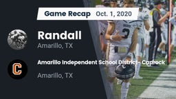 Recap: Randall  vs. Amarillo Independent School District- Caprock  2020