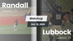 Matchup: Randall  vs. Lubbock  2020