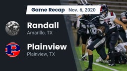 Recap: Randall  vs. Plainview  2020