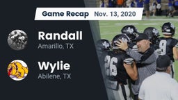 Recap: Randall  vs. Wylie  2020