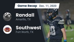 Recap: Randall  vs. Southwest  2020