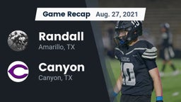 Recap: Randall  vs. Canyon  2021