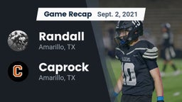 Recap: Randall  vs. Caprock  2021