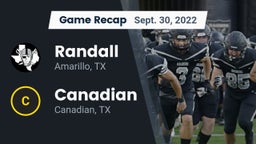 Recap: Randall  vs. Canadian  2022