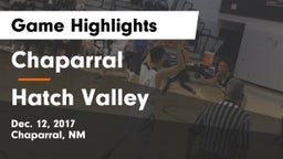 Chaparral  vs Hatch Valley  Game Highlights - Dec. 12, 2017
