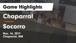 Chaparral  vs Socorro  Game Highlights - Nov. 16, 2017