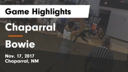 Chaparral  vs Bowie Game Highlights - Nov. 17, 2017