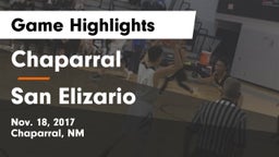 Chaparral  vs San Elizario Game Highlights - Nov. 18, 2017