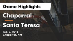 Chaparral  vs Santa Teresa  Game Highlights - Feb. 6, 2018