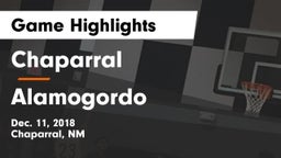 Chaparral  vs Alamogordo  Game Highlights - Dec. 11, 2018