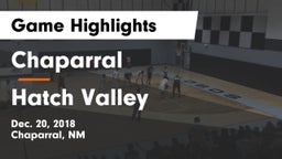 Chaparral  vs Hatch Valley Game Highlights - Dec. 20, 2018