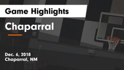 Chaparral  Game Highlights - Dec. 6, 2018