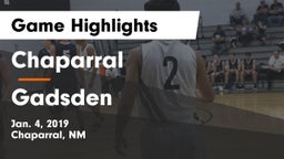 Chaparral  vs Gadsden Game Highlights - Jan. 4, 2019