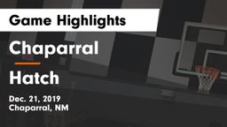 Chaparral  vs Hatch  Game Highlights - Dec. 21, 2019