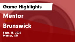 Mentor  vs Brunswick  Game Highlights - Sept. 15, 2020