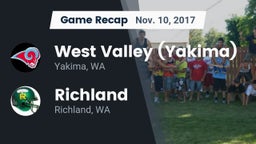 Recap: West Valley  (Yakima) vs. Richland  2017