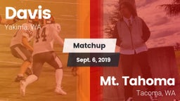 Matchup: Davis  vs. Mt. Tahoma  2019