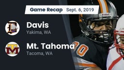 Recap: Davis  vs. Mt. Tahoma  2019