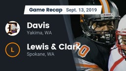 Recap: Davis  vs. Lewis & Clark  2019