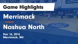 Merrimack  vs Nashua  North Game Highlights - Dec 16, 2016