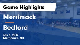 Merrimack  vs Bedford  Game Highlights - Jan 3, 2017