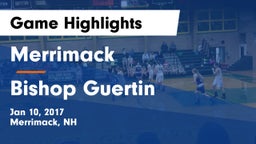 Merrimack  vs Bishop Guertin  Game Highlights - Jan 10, 2017