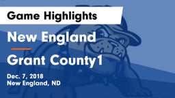 New England  vs Grant County1 Game Highlights - Dec. 7, 2018