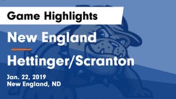 New England  vs Hettinger/Scranton Game Highlights - Jan. 22, 2019