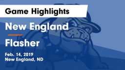 New England  vs Flasher  Game Highlights - Feb. 14, 2019