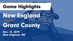 New England  vs Grant County Game Highlights - Dec. 13, 2019
