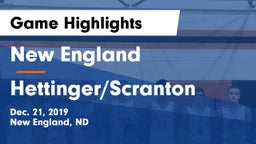 New England  vs Hettinger/Scranton  Game Highlights - Dec. 21, 2019