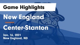 New England  vs Center-Stanton  Game Highlights - Jan. 16, 2021