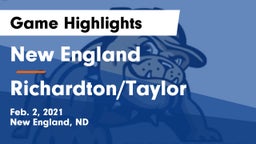 New England  vs Richardton/Taylor  Game Highlights - Feb. 2, 2021
