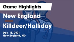 New England  vs Killdeer/Halliday  Game Highlights - Dec. 18, 2021