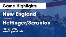 New England  vs Hettinger/Scranton  Game Highlights - Jan. 25, 2022