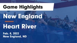 New England  vs Heart River  Game Highlights - Feb. 8, 2022