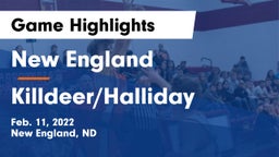 New England  vs Killdeer/Halliday  Game Highlights - Feb. 11, 2022