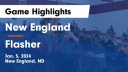 New England  vs Flasher  Game Highlights - Jan. 5, 2024