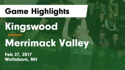 Kingswood  vs Merrimack Valley  Game Highlights - Feb 27, 2017