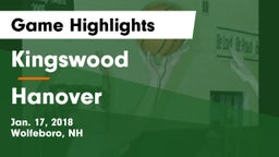 Kingswood  vs Hanover Game Highlights - Jan. 17, 2018