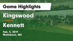Kingswood  vs Kennett Game Highlights - Feb. 5, 2019